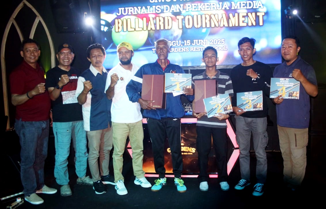 Ning Rumekso Juara Turnamen Biliar Jurnalis Sleman 2025, Siap Melaju ke Porwanas