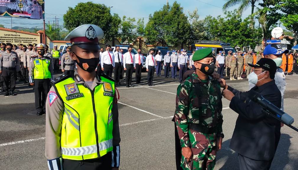 Bupati Sutedjo Pimpin Gelar Pasukan Operasi Ketupat Progo 2022 