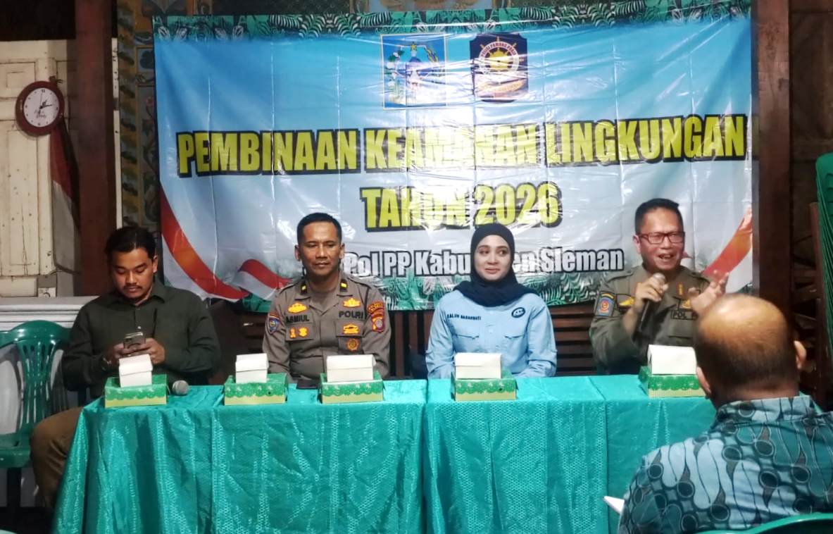 Satpol PP dan Polresta Sleman Perkuat Kamling, Warga Diajak Cegah Kenakalan Remaja