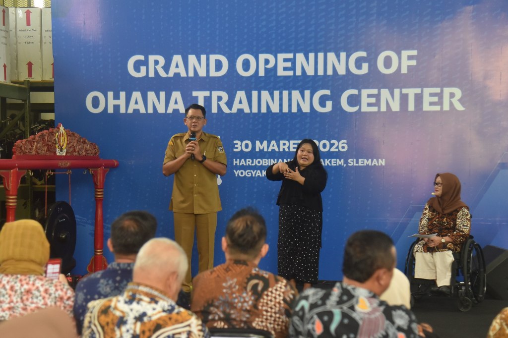 Wabup Sleman Resmikan OHANA Training Center, Dorong Layanan Difabel Lebih Inklusif