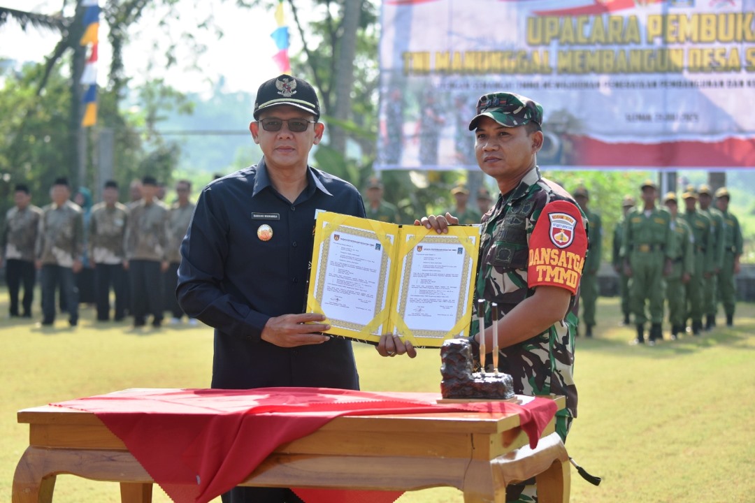 Wakil Bupati Sleman Membuka TMMD Sengkuyung Tahap III di Kalurahan Sindumartani