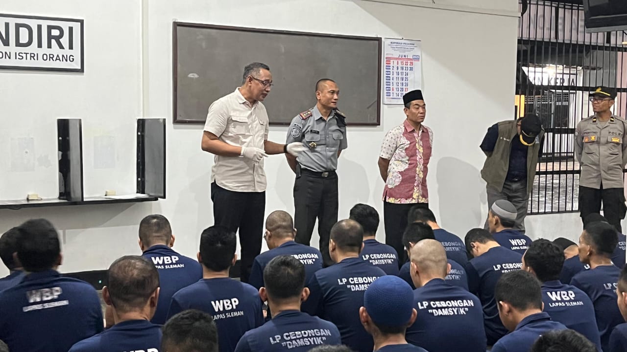 HANI 2025: BNNK Sleman Sisir Lapas Cebongan, Pastikan Tak Ada Narkoba