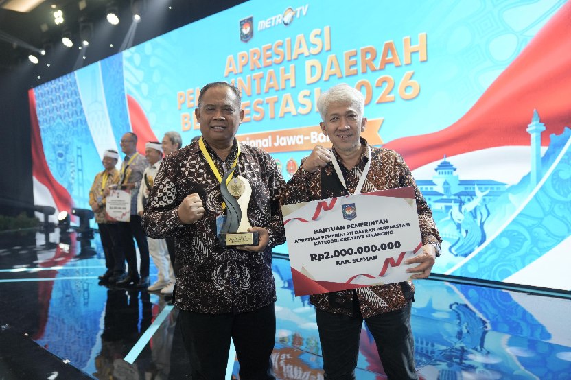 Sleman Raih Peringkat 2 Nasional Creative Financing Kemendagri, Ungguli Banyak Daerah