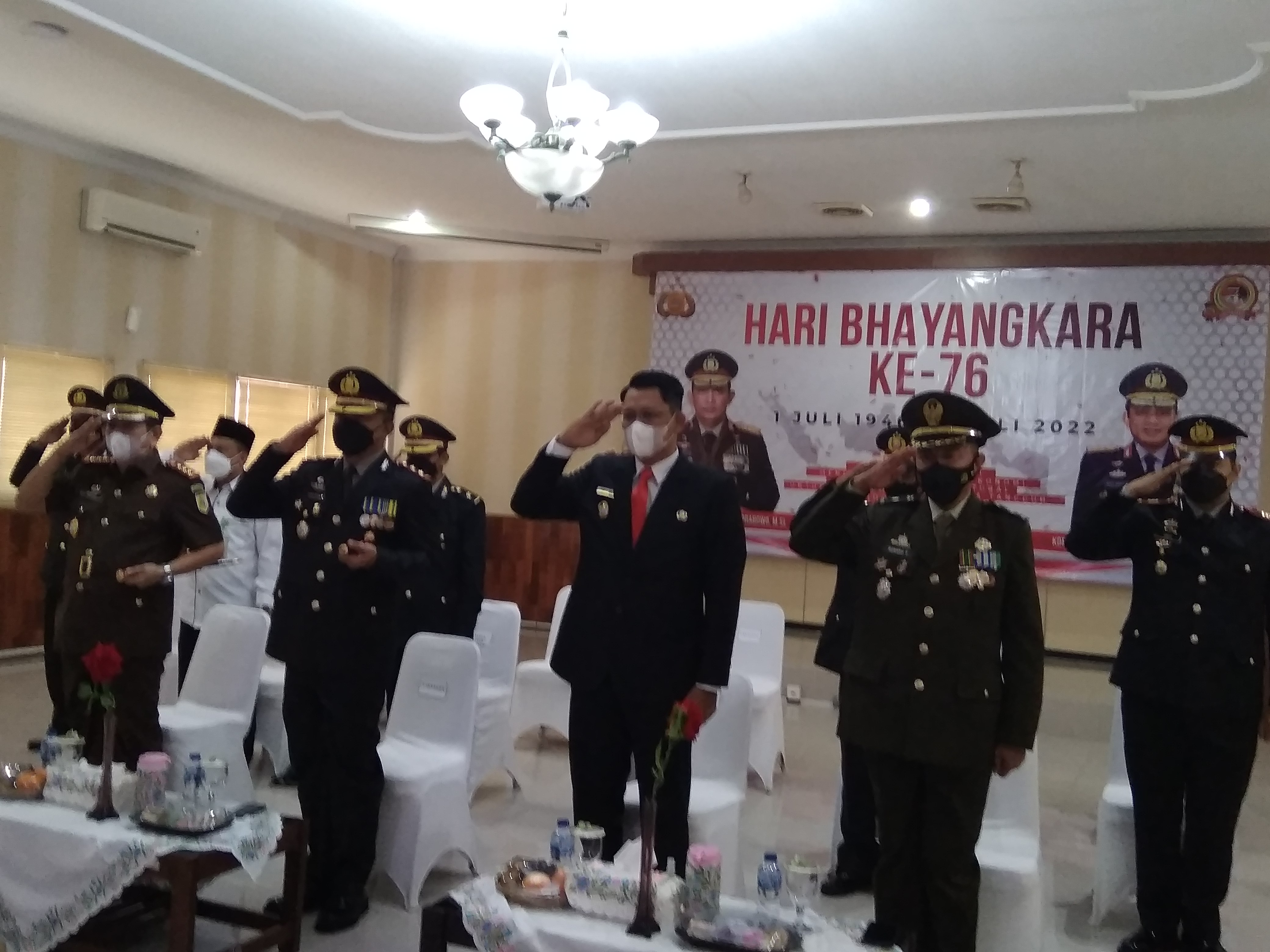 Polres Sleman Ikuti Peringatan Hari Bayangkara ke 76 Secara Virtual, Begini Pesan Presiden