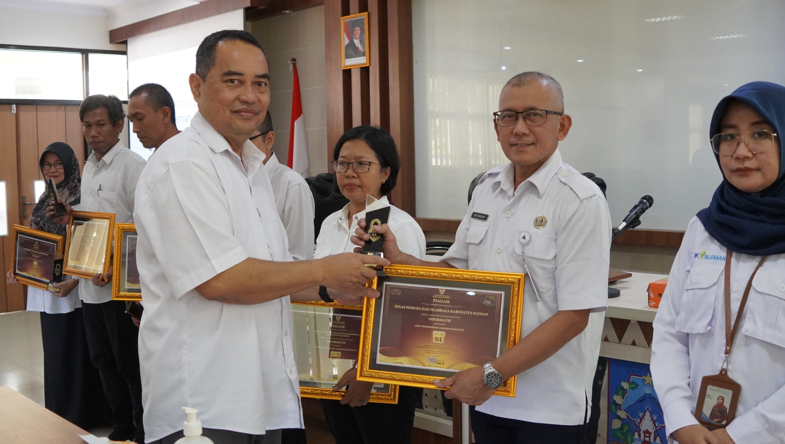 Dinas Kominfo Sleman Gelar Evaluasi Hasil Monev Keterbukaan Informasi Publik