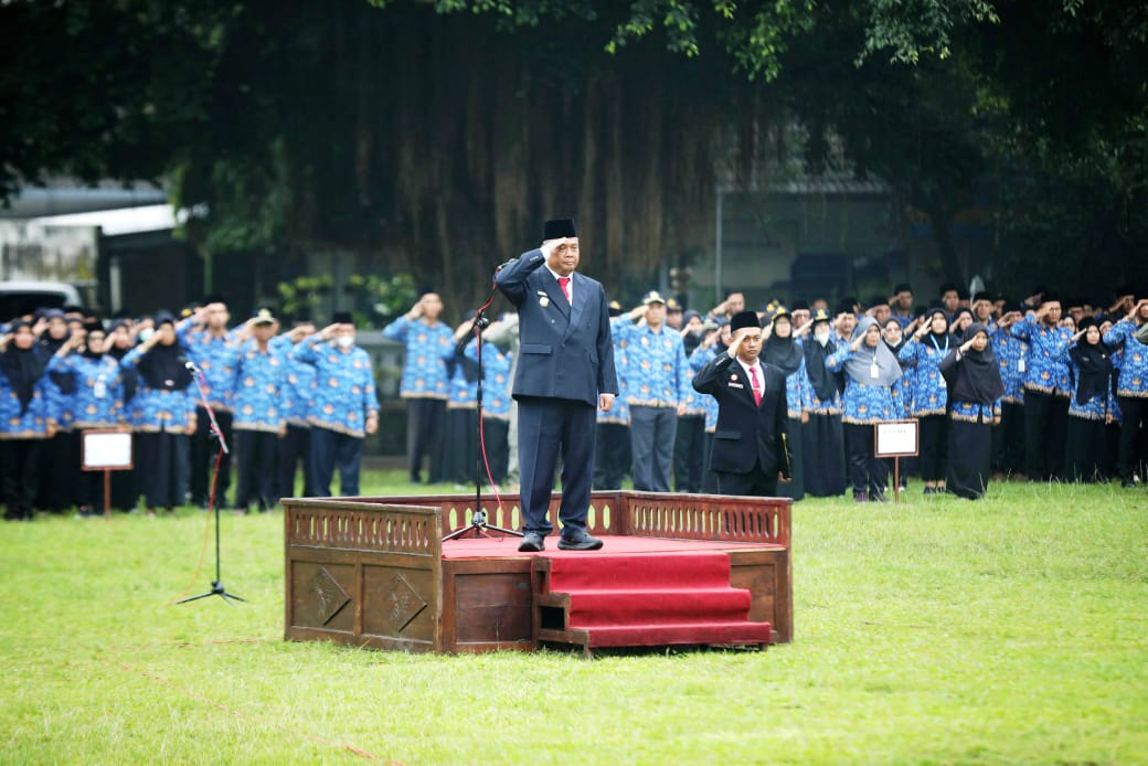 Pemkab Sleman Gelar Upacara Bendera Hari Penegakan Kedaulatan Negara, HUT Satpol PP dan HUT Damkar